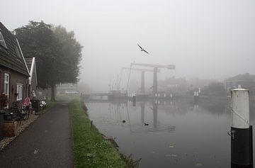 Bodegraven aan de Rijn im Nebel (Dorf in den Niederlanden) von Esther Wagensveld