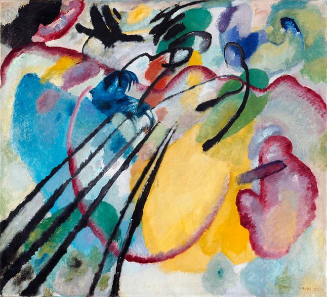 Improvisation 26 (Rowing), Wassily Kandinsky van Meesterlijcke Meesters