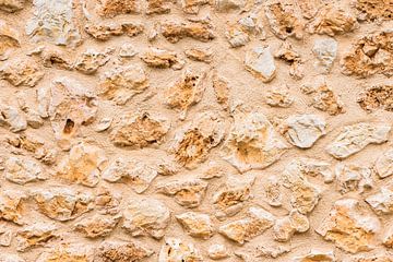 Rustieke oude stenen muur textuur achtergrond structuur van Alex Winter