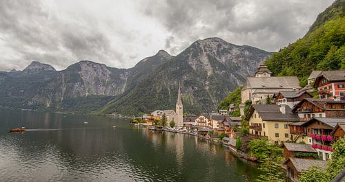 Panorama van Hallstadt