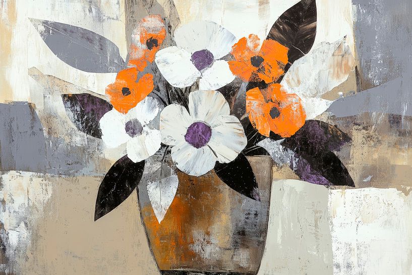 Bouquet of flowers in harmonious colours by Poster Art Shop