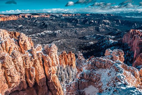 Uitzicht over de canyon van Bryce