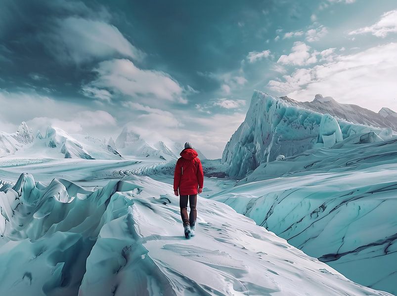 Winter in de bergen van fernlichtsicht