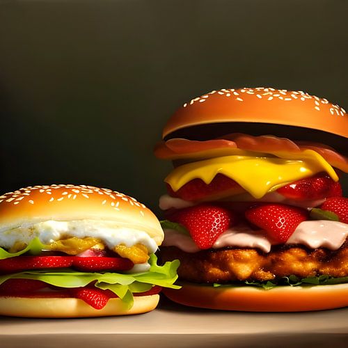 Burger aux fraises 3