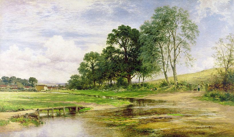Benjamin Williams Leader,By Mead And Stream, 1893 van finemasterpiece