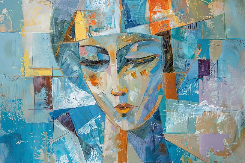 Abstrakte Frau von Poster Art Shop