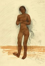 Auguste Rodin, Zeichnung der Sphinx