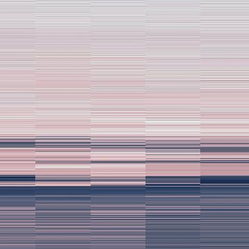 lijnen roze en blauw van Ela Szczepaniak