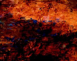 Japanese wabi sabi abstraction by Mad Dog Art