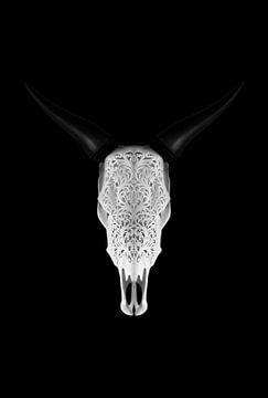 Bull Skull Panorama van Justin Sinner Pictures ( Fotograaf op Texel)