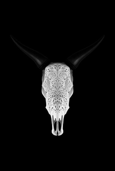 Bull Skull Panorama van Justin Sinner Photography ( Fotograaf op Texel)