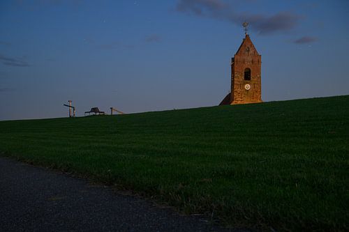 Wierum an der Wattenmeerküste in Friesland bei Nacht von Sjoerd van der Wal Fotografie