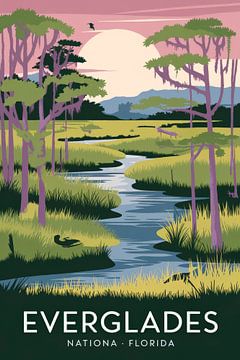 Everglades, Florida by Poster Art Shop