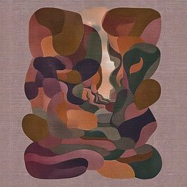 Harmonie von Form und Farbe von Art-House