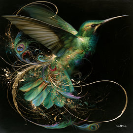 petit oiseau à l'huile sur Gelissen Artworks