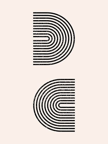 Retro jaren 20 vintage geometrische vorm in Bauhaus stijl. nr.12_1