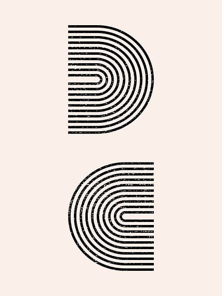 Retro 1920s vintage geometric shape in Bauhaus style. no.12_1 by Dina Dankers