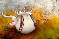 Sport trifft Splash - Baseball von Erich Krätschmer Miniaturansicht