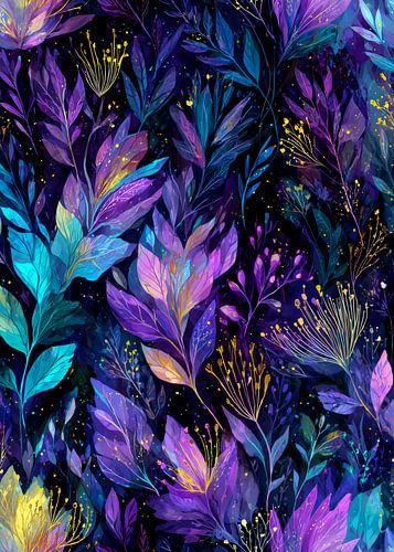 Tropische sferen Bloemenbladeren