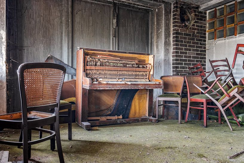 Lost Place - abandoned piano by Gentleman of Decay
