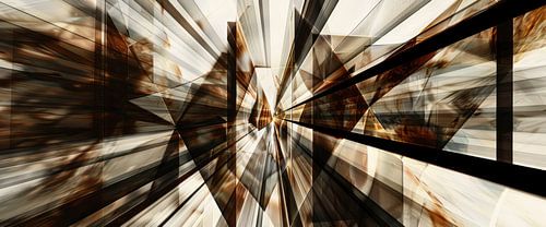 Rayons abstraits vus sous un angle sombre