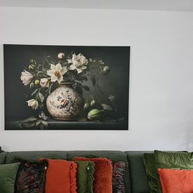Customer photo: Still life | New masters | Flowers by Digitale Schilderijen, on canvas