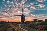 Molen van Heusden met de opkomende zon