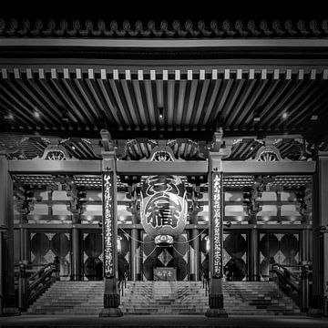 Senso-ji Tempel, Asakusa, Tokio | monochrom von Melanie Viola