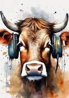cow oil painting art