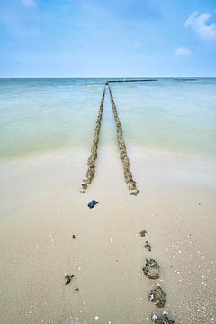 Doppelter Wellenbrecher bei Hindeloopen von Jenco van Zalk