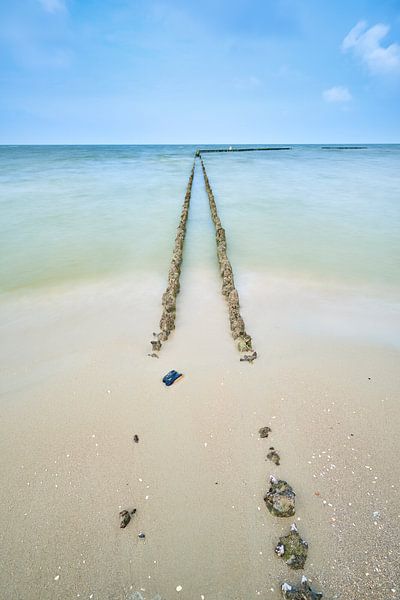 Doppelter Wellenbrecher bei Hindeloopen von Jenco van Zalk