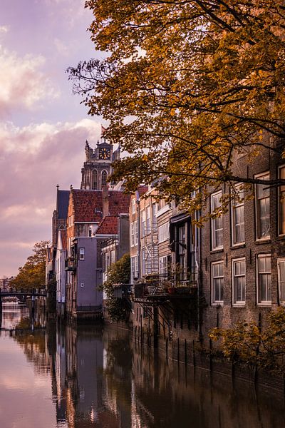 Dordrecht canals in autumn by Lizanne van Spanje