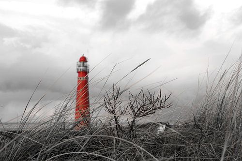 Lighthouse (Noordertoren) of Schiermonnikoog, The Netherlands (Red)