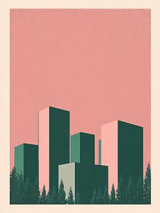 Rotterdam in Rosa und Grün