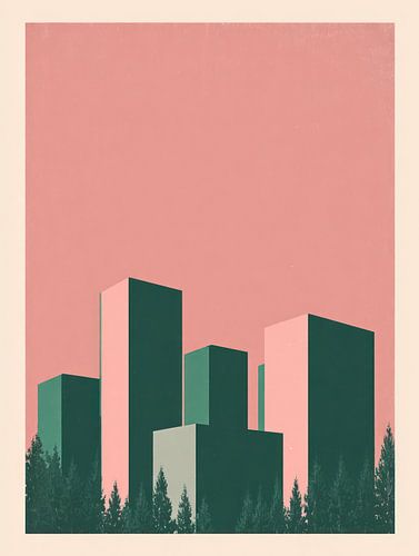 Rotterdam in Pink and Green