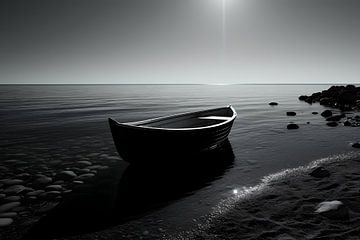 Bateau sur la plage sur Mathias Ulrich