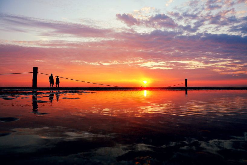 sunset beach Domburg von Els Fonteine
