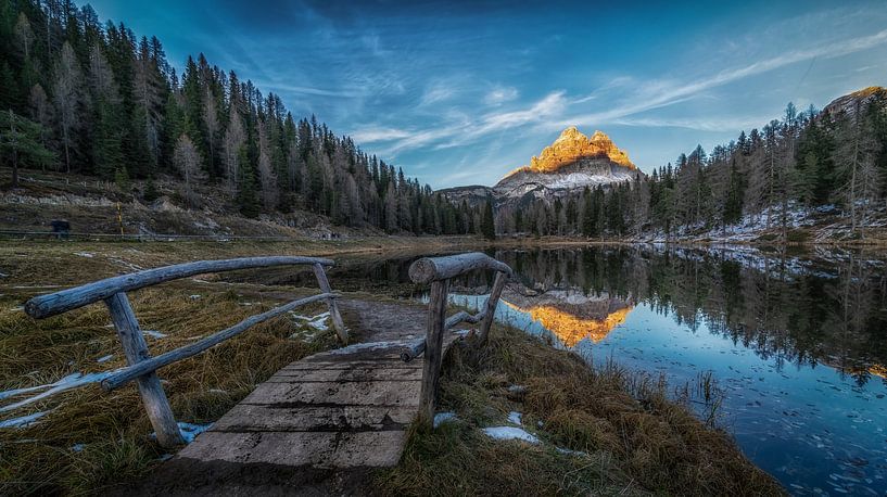Lago D' Antorno - Trentino Alto-Adige van Mario Calma