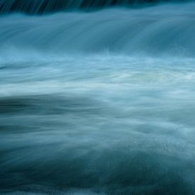 Long exposure of water at the chrysopras weir in thuringia by Wolfgang Unger