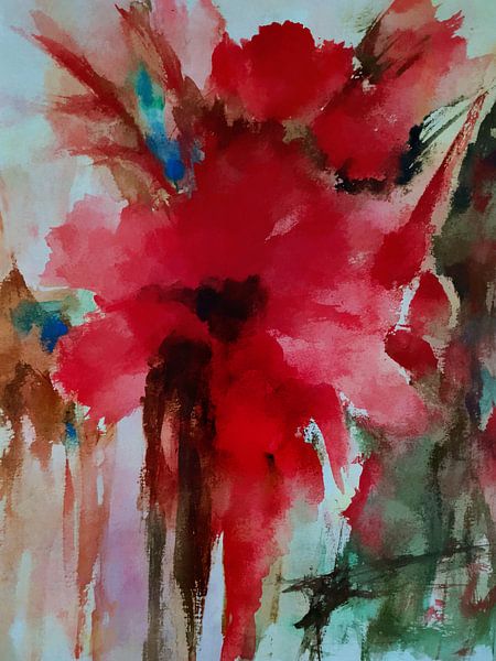 Red Flowers by Angel Estevez