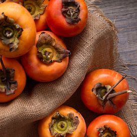 persimmon fruit by Elly de Vries