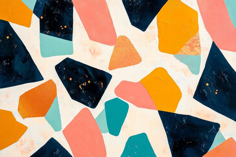 Composition abstraite en couleur par Poster Art Shop