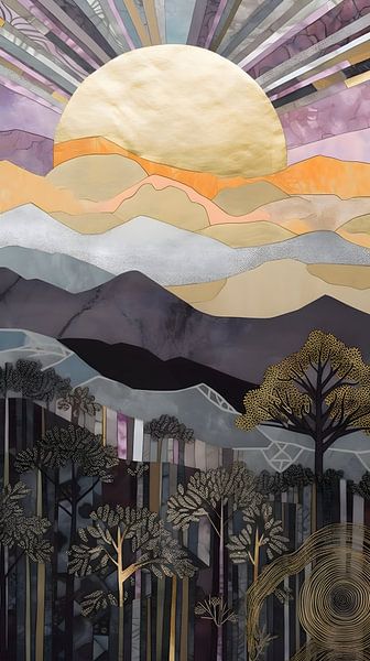 Dance of Light: Sunrise in Layered Harmony by Steinfox Art