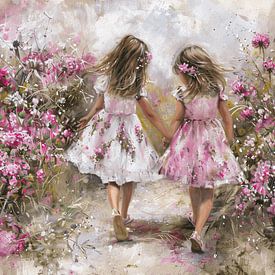 Sisters in Flower World by Karina Brouwer