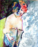 Mannetje in Rood en Blauw