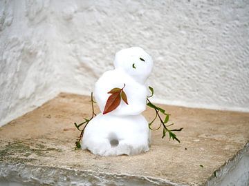 Klein sneeuwpopje van Judith van Wijk