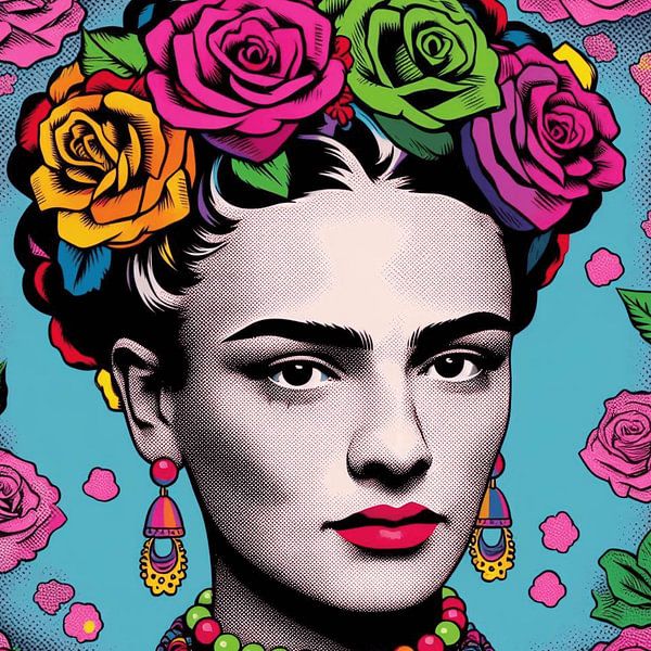 Colourful Kahlo: Pop Art Portraits Parade by Nicole Habets