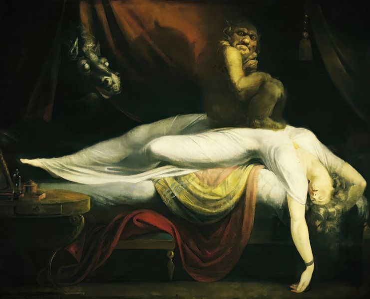 De nachtmerrie - Henri Fuseli van Accessible Art