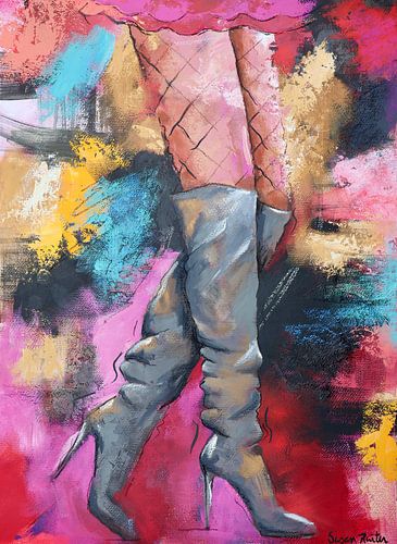 Où vont ces jambes sexy ? sur Susan Ruiter