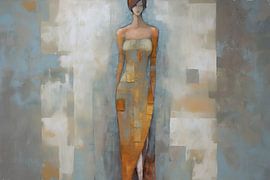 Malerei Abstrakte Weibliche Figur - 